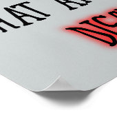 偽のポスターサインおもしろいの恵み ポスター (角)