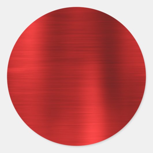 偽のメタリックレッドブランク ラウンドシール (正面)