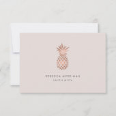 偽のローズゴールドパイナップルギフト証明書 (正面)
