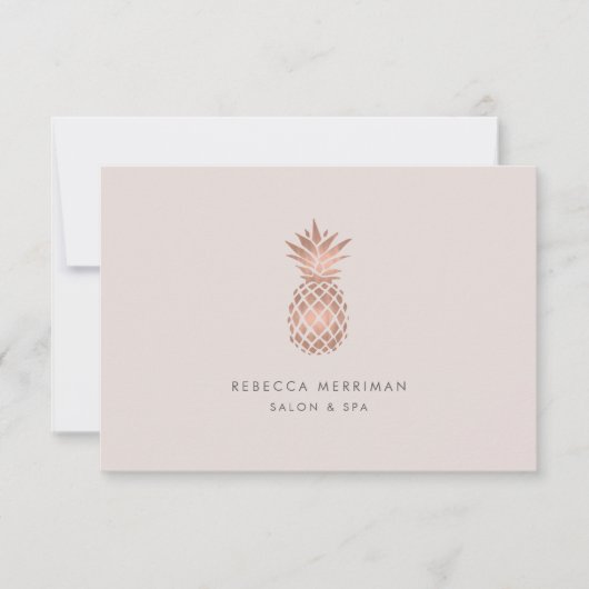 偽のローズゴールドパイナップルギフト証明書 (正面)