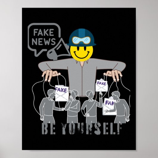 偽の偽のニュース共謀真実の錯覚Sti ポスター (正面)