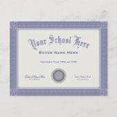 偽の卒業証書あなたのテキストポストカード ポストカード (正面)