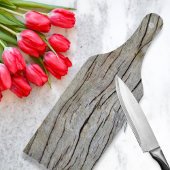 偽の古い松の木の樹皮のまな板 カッティングボード