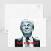 偽の大統領（トランプ） ポストカード (正面/裏面)