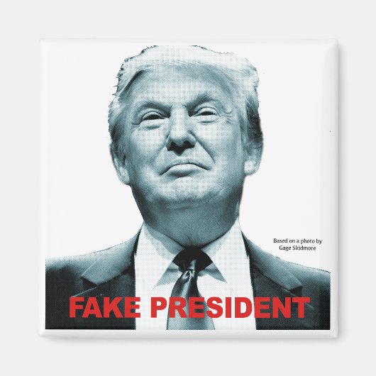 偽の大統領(トランプ) マグネット (正面)