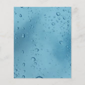 偽の水滴を使った高圧洗浄のフライヤー チラシ (裏面)