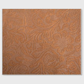 偽の皮革フェイク模様 ラッピングペーパー (フラット)