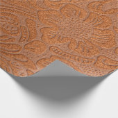 偽の皮革フェイク模様 ラッピングペーパー (角)