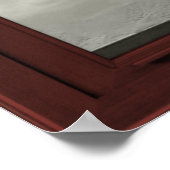 偽の窓の幻想不吉な白い花 ポスター (角)