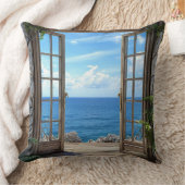 偽の窓の風景 クッション (ブランケット)