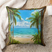 偽の窓の風景 クッション (ブランケット)