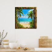 偽の窓の風景 ポスター (キッチン)