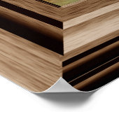 偽の窓ポスター平和な川の峡谷 ポスター (角)