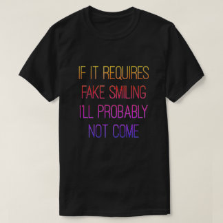 偽の笑顔のTシャツ Tシャツ