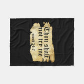 偽の聖なる書物、 経典引用文あなたが私に古いTorを試すことはない フリースブランケット (正面(横))