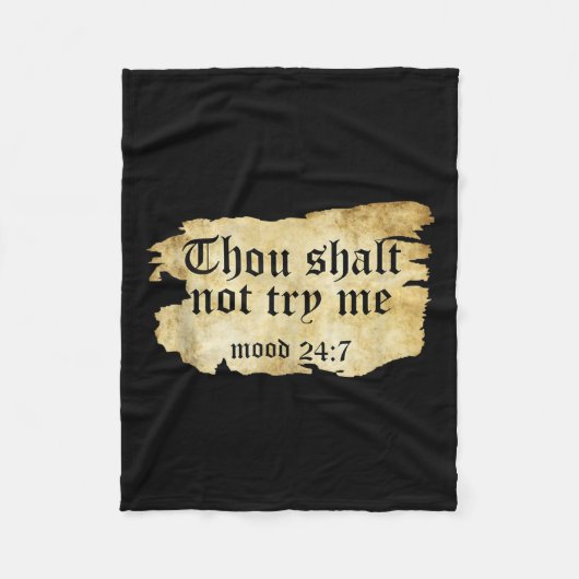 偽の聖なる書物、 経典引用文あなたが私に古いTorを試すことはない フリースブランケット (正面)