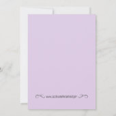 偽の銀のグリッターを使用したウェディングシャワービンゴカード (裏面)