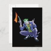 偽の銃を持つジョーカー ポストカード (正面/裏面)