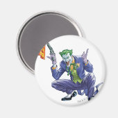 偽の銃を持つジョーカー マグネット (正面/裏面)