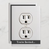 偽の電気コンセント 招待状 (正面/裏面)