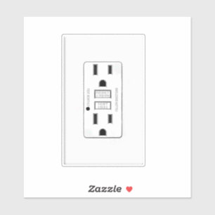 偽の電源コンセントプレートGag シール