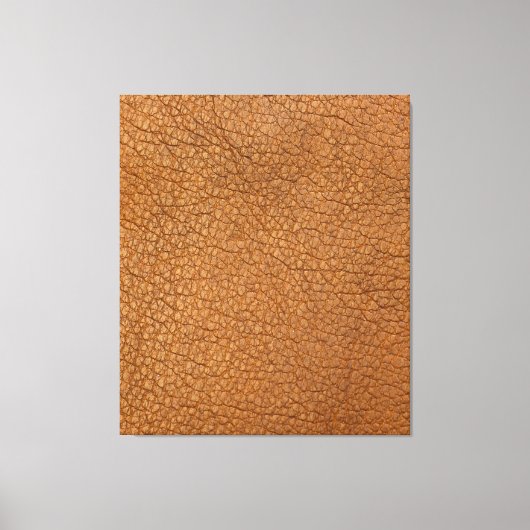 偽の革の外観 キャンバスプリント (正面)
