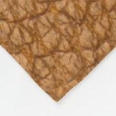 偽の革の外観 フリースブランケット (角)