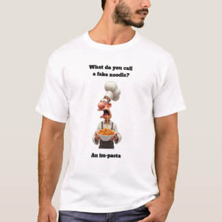 偽の麺類って何て呼ぶ?面白いグラフィックデザイン Tシャツ