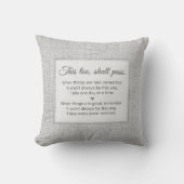 偽の麻布　過ぎ去るものは過ぎ去る… クッション (正面)