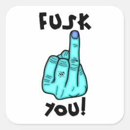 偽のF爆弾と偽の中指のジョークv2.2 スクエアシール