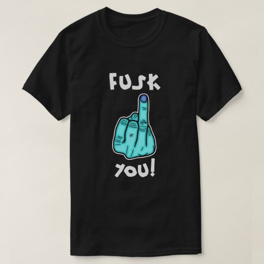 偽のF爆弾ユーモアジョーク - 検閲された汚い言葉 Tシャツ (デザイン正面)