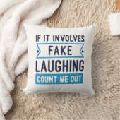 偽もし笑を伴う クッション (ブランケット)