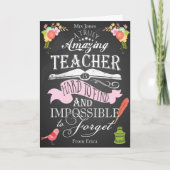 偽りなくすばらしい先生の感謝週 サンキューカード (正面)