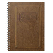 偽りなくヴィンテージの一見: 古く、擦り切れたな革装丁本 ノートブック (正面)