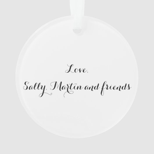 偽りなく素晴らしいボスのボスのギフトのオーナメント オーナメント (裏面)