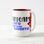 偽りのロゴのマグ ツートーンマグカップ (正面右)