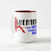 偽りのロゴのマグ ツートーンマグカップ (正面左)