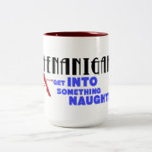 偽りのロゴのマグ ツートーンマグカップ (中央)