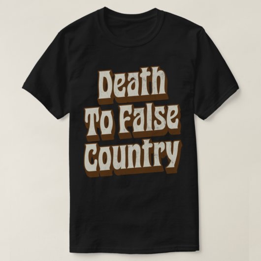 偽りの国への死 Tシャツ (デザイン正面)
