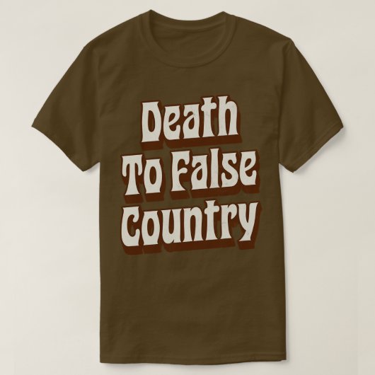 偽りの国への死 Tシャツ (デザイン正面)