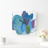 偽インディゴI スクエア壁時計 (ホーム)