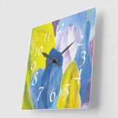 偽インディゴIII スクエア壁時計 (傾斜)