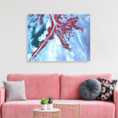 偽カラー衛星 キャンバスプリント (インサイチュ (リビング))