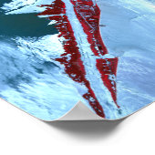 偽カラー衛星 ポスター (角)