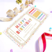 偽コンサートチケットギフト券カード 招待状