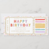 偽コンサートチケットギフト券カード 招待状