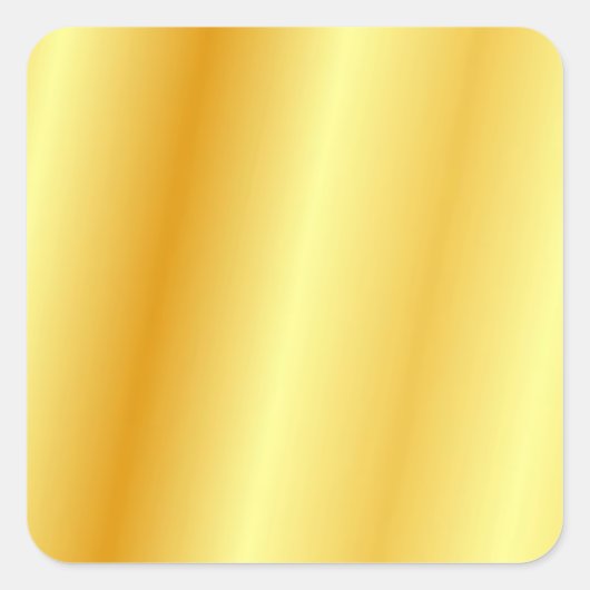 偽ゴールドのゴージャスなテンプレート おしゃれでエレガントなモダン スクエアシール (正面)