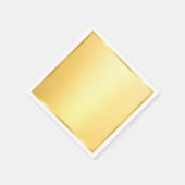 偽ゴールドのブランクテンプレート モダンでグラマラスな スタンダードカクテルナプキン (角)