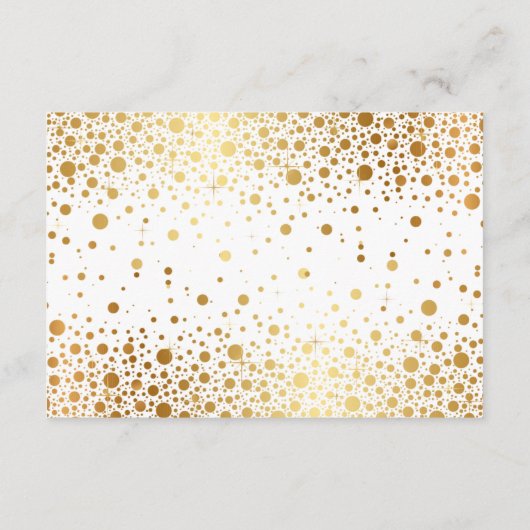 偽ゴールド箔 コンフェッティ 結婚式 披露宴 カード (裏面)