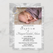 偽サテンの聖霊洗礼招待状 招待状 (正面/裏面)